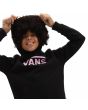 Niña con Sudadera de capucha Vans Girls Flying V Negra  hood