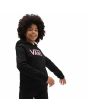 Niña con Sudadera de capucha Vans Girls Flying V Negra 