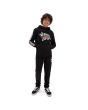 Niño con Sudadera de capucha Vans Hole Shot negra frontal