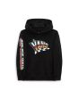 Sudadera con capucha Vans Hole Shot negra para niños de 8 a 14 años