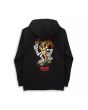 Sudadera de capucha Vans Pizzeria Negra para niños de 8 a 14 años posterior