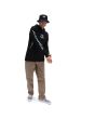 Hombre con hoodie polar Vans Sketchy Past negra frontal