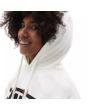 Mujer con Sudadera de capucha Vans BFF Wyld Tangle Poppy blanca con flores hood