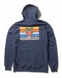 Sudadera con capucha Vissla Coastal Eco Boys azul marino para niños 8-14 años