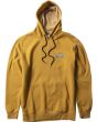 Sudadera con capucha Vissla Coastal Eco amarilla para hombre frontal
