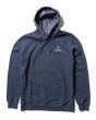 Sudadera polar con capucha Vissla Coastal Eco Azul Marino Jaspeado para hombre frontal