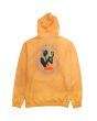 Sudadera con capucha Vissla Sketchy Activity Pull Over Hoodie naranja para hombre posterior