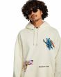 Hombre con Sudadera de capucha Volcom FA Bob Mollema 2 Beige Claro estampado artístico