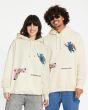 Mujer y Hombre con Sudadera de capucha Volcom FA Bob Mollema 2 Beige Claro