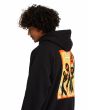 Hombre con Sudadera de capucha Volcom Gonyvaders Negra estampado espalda