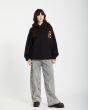 Mujer con Sudadera de capucha Volcom Gonyvaders Negra 