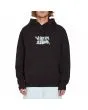 Hombre con sudadera de capucha Volcom Featured Artist Justin Hager negra frontal