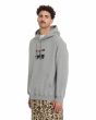 Hombre con sudadera de capucha Volcom Seth Conboy Gris lateral