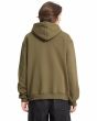 Hombre con Sudadera de capucha Volcom Single Stone verde Sage Leaf posterior