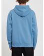 Hombre con sudadera de forro polar con capucha Volcom Stone azul posterior