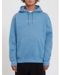 Hombre con sudadera de forro polar con capucha Volcom Stone azul 