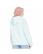 Mujer con Sudadera de capucha Volcom Stone Heart II Pale Aqua posterior