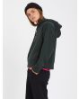 Mujer con Sudadera de capucha Volcom Voltrip Stone Culture Blue Scarab verde oscuro lateral 