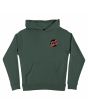 Sudadera con capucha Santa Cruz Godzilla Destroyer Youth Verde para niño 6-14 años frontal