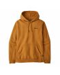 Sudadera con capucha Patagonia Boardshort Logo Uprisal Dried Mango Unisex marca serigrafiada