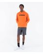 Hombre con sudadera de capucha Hurley Hawaii Naranja bolsillo y ajuste oversize