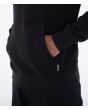 Hombre con Sudadera de capucha Hurley Kai Tiki Negra bolsillo y etiqueta