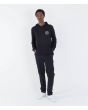 Hombre con sudadera de capucha Hurley Sider Negra ajuste oversize y bolsillo canguro