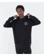 Hombre con sudadera de capucha Hurley Sider Negra frontal