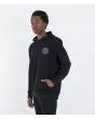 Hombre con sudadera de capucha Hurley Sider Negra lateral