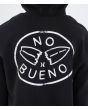 Hombre con sudadera de capucha Hurley Sider Negra gráfico tabla de surf rota espalda
