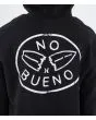Hombre con sudadera de capucha Hurley Sider Negra gráfico tabla de surf rota espalda