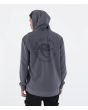 Hombre con sudadera de capucha y cremallera Hurley Sider Gris posterior 