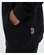 Hombre con sudadera de capucha y cremallera Hurley Sider Negra bolsillo y etiqueta colección