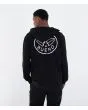 Hombre con sudadera de capucha y cremallera Hurley Sider Negra posterior