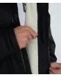 Hombre con Chubasquero largo tipo poncho cambiador Hurley Ice Poncho Sherpa negro forro polar interior