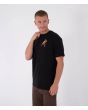 Hombre con Camiseta Hurley Printing Press Flamingue negra lateral