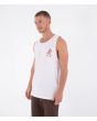 Hombre con camiseta de tirantes Hurley Printing Press Flamingue Blanca lateral