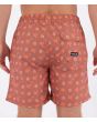 Hombre con boardshort de cintura elástica Hurley Volley Icon 17 Nectarine  posterior