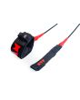 Invento para tablas de Surf Jam Traction Comfortlight Shredder Leash 6" en color negro y rojo 