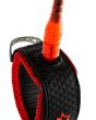 Invento para tablas de surf Creatures Reliance Pro 7' rojo y negro detalle tobillera