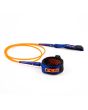 Invento para tabla de Surf FCS 8' All Round Essential Leash naranja y azul marino correa 