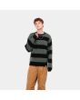 Hombre con Jersey de punto Carhartt WIP Jagger Sweater verde a rayas 