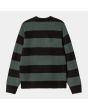 Jersey de punto Carhartt WIP Jagger Sweater verde a rayas para hombre posterior