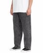 Hombre con Vaquero de cintura elástica Volcom Freazy Loose Denim Light Acid Black lateral