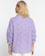 Mujer con jersey de punto Billabong Mystic Beach Lila espalda