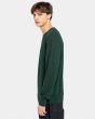 Hombre con jersey reciclado Element Eco Sweater verde lateral 
