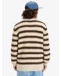 Hombre con Jersey de invierno Quiksilver Lagos Striped Marrón a Rayas posterior