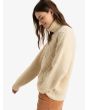 Mujer con Jersey de cuello vuelto Roxy Picture Moment Parchment lateral