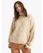 Mujer con Jersey de cuello vuelto Roxy Picture Moment Parchment 