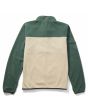 Sudadera polar con cremallera parcial Salty Crew Swellter Mock Neck Verde para hombre posterior